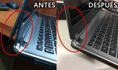 Reparatie van notebookscharnieren