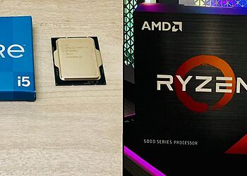 Ideale cores voor gaming: vergelijking van Intel Core i5- en AMD Ryzen 7 5000-processors, krachtige CPU's voor pc-gaming.