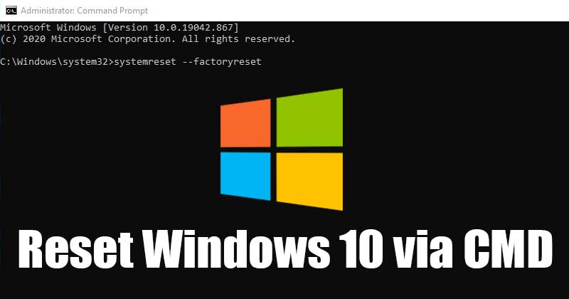 Cómo restablecer Windows 10/11 a través de CMD