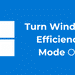Guía para Desactivar el Modo de Rendimiento de Windows 11