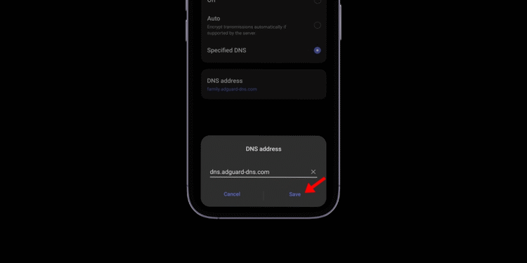 Cómo utilizar AdGuard DNS en Android