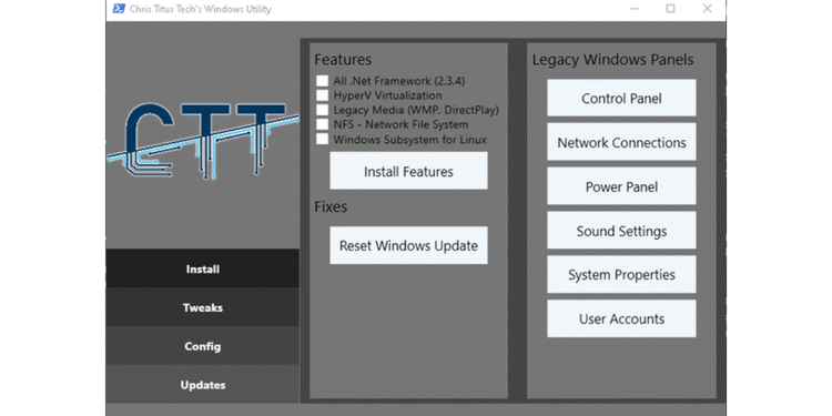 Descarga de Chris Titus para Windows 10/11