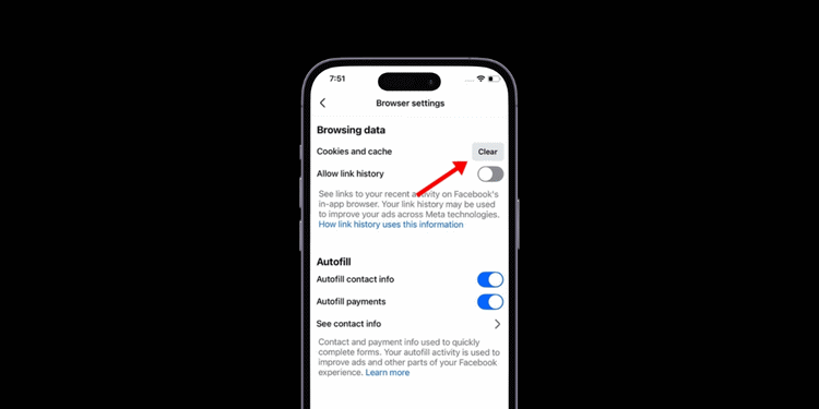 ¿Cómo borrar la caché de Facebook en iPhone?