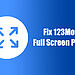 Pantalla completa de 123Movies no funciona?