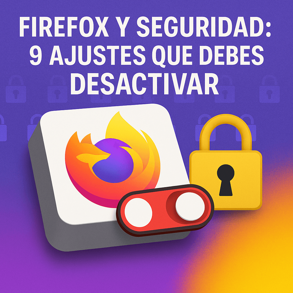 Firefox y Seguridad 9 ajustes que debes desactivar