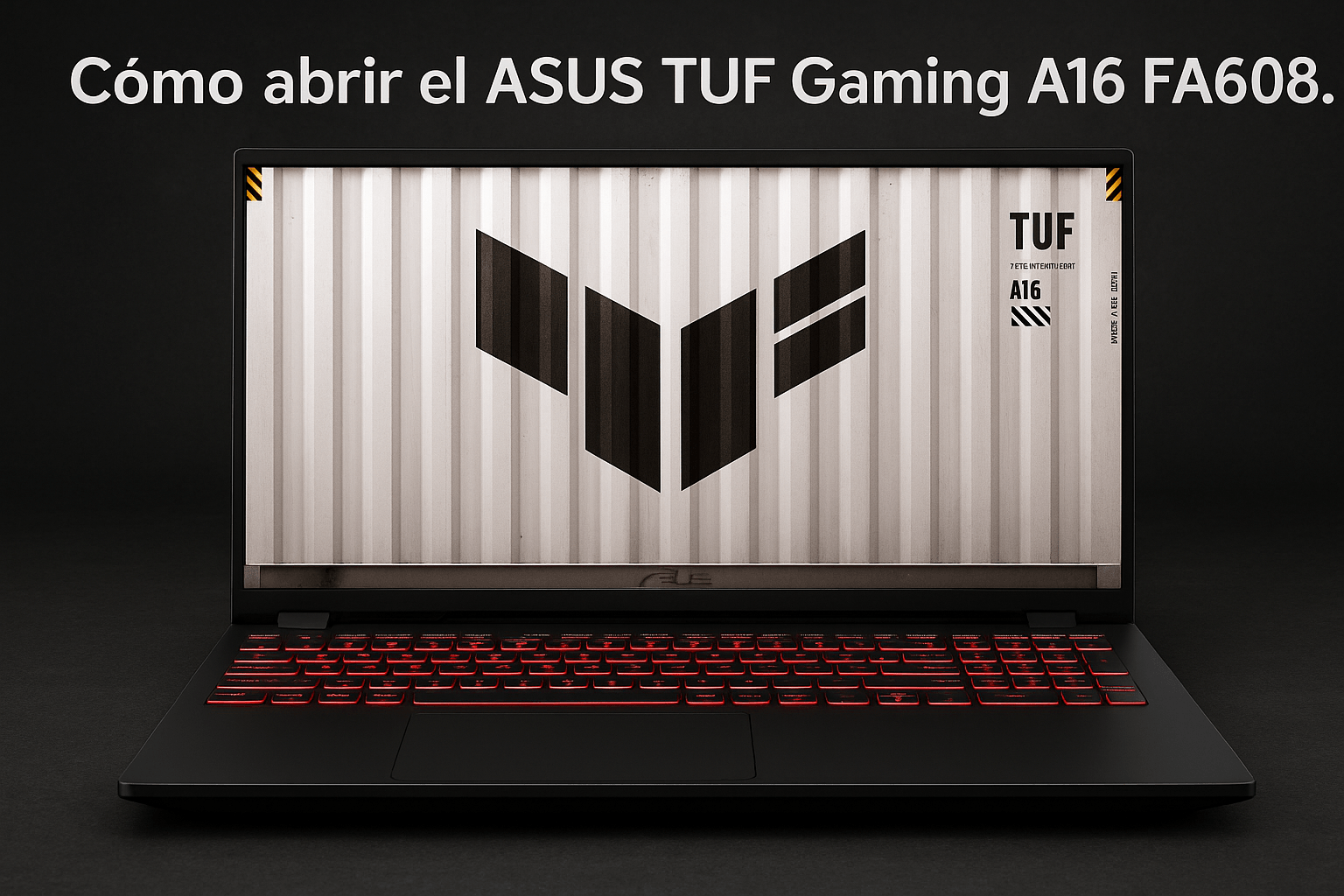Cómo abrir el ASUS TUF Gaming A16 FA608