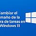 Cómo cambiar el tamaño de la barra de tareas en Windows 11