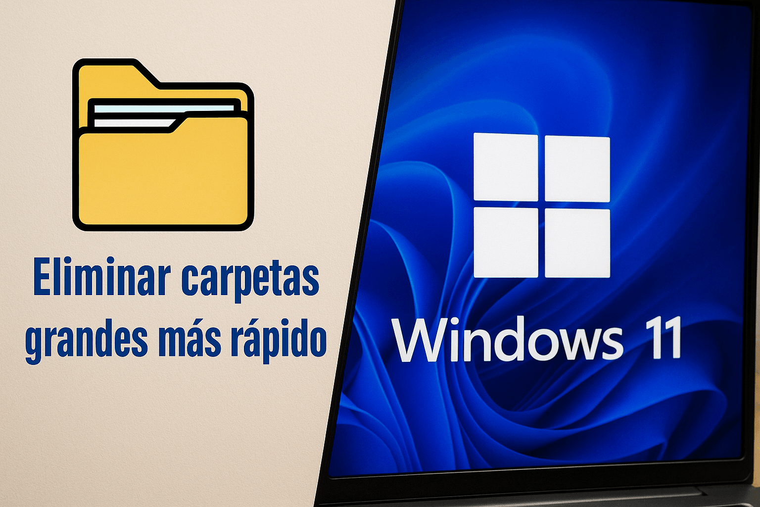 Cómo eliminar carpetas grandes fácil 🗑️ Trucos para acelerar Windows 11