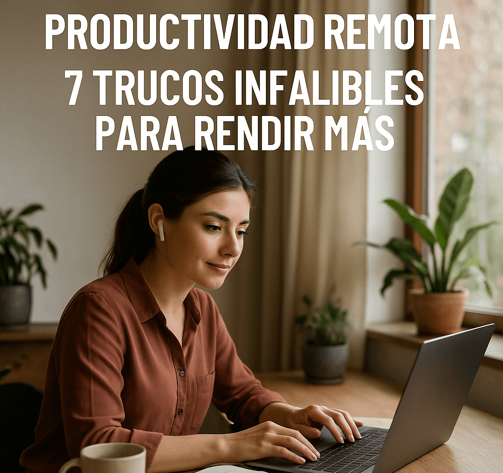 Productividad remota 7 trucos infalibles para rendir más