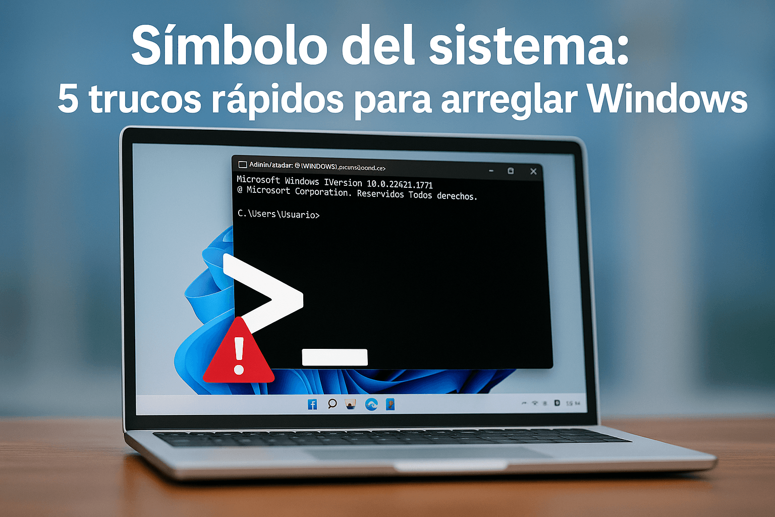 Símbolo del sistema 5 trucos rápidos para arreglar Windows