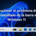 Barra de tareas Windows 11 no se oculta