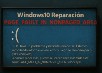 PAGE_FAULT_IN_NONPAGED_AREA Solución fácil y definitiva en Windows