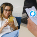 RustDesk controla cualquier móvil en 2 pasos: persona con auriculares conecta su teléfono a otro smartphone para asistencia remota y control a distancia.