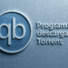 Cómo programar descargas en qBittorrent - Logo de qBittorrent con el texto "Programar descargas de Torrent" en relieve, ilustración para guía sobre cómo programar descargas en qBittorrent.