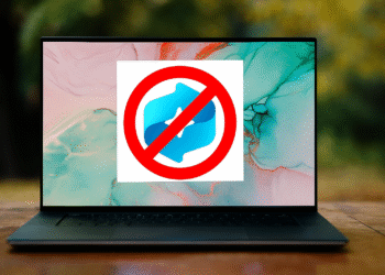 Windows Recall - Windows 11 laptop showing a crossed-out Windows Recall icon, symbolizing how to disable Windows Recall for privacy and security concerns.