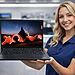 Mantenimiento ThinkPad T14 Gen 4 AMD en uso real, portátil abierto y en funcionamiento durante revisión técnica en entorno profesional.
