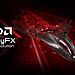 FSR 4.1 AMD: ilustración promocional de FidelityFX Super Resolution con diseño futurista en rojo y negro, destacando mejoras de rendimiento y calidad en GPUs RDNA 4.