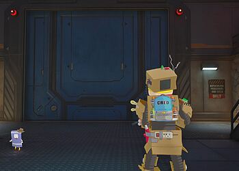 Bóveda New Sanctuary en Fortnite Temporada 2 con enorme puerta metálica cerrada y personaje frente al acceso mostrando el estado y cómo desbloquear la vault en el mapa.