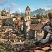 Assassin’s Creed Black Flag Resynced: protagonista pirata observando una ciudad colonial caribeña con barcos en el puerto y arquitectura histórica, mostrando mejoras visuales y cambios clave del juego